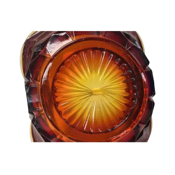 Amberina Glass Constellation Sunset Basket by Tiara Glass - Picture 8 of 9